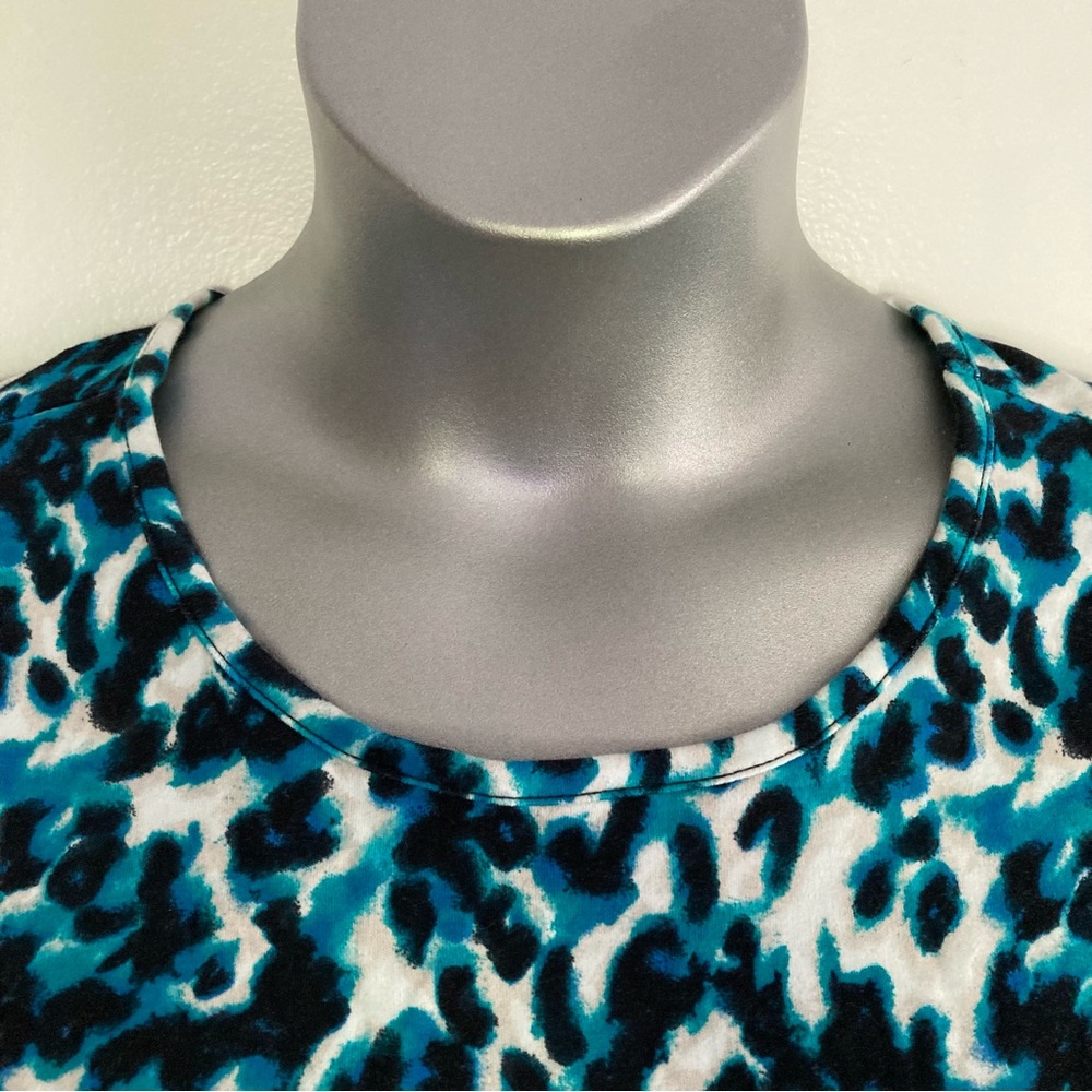 Kim Roger's 3/4 Sleeve Leopard Print